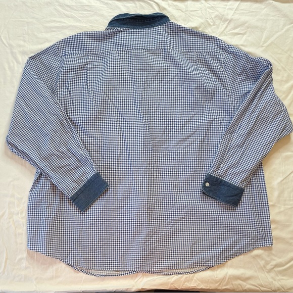The‎ Quacker Factory Gingham Teacup Plate China Button Up Long Sleeve Size 3XL - Picture 7 of 7